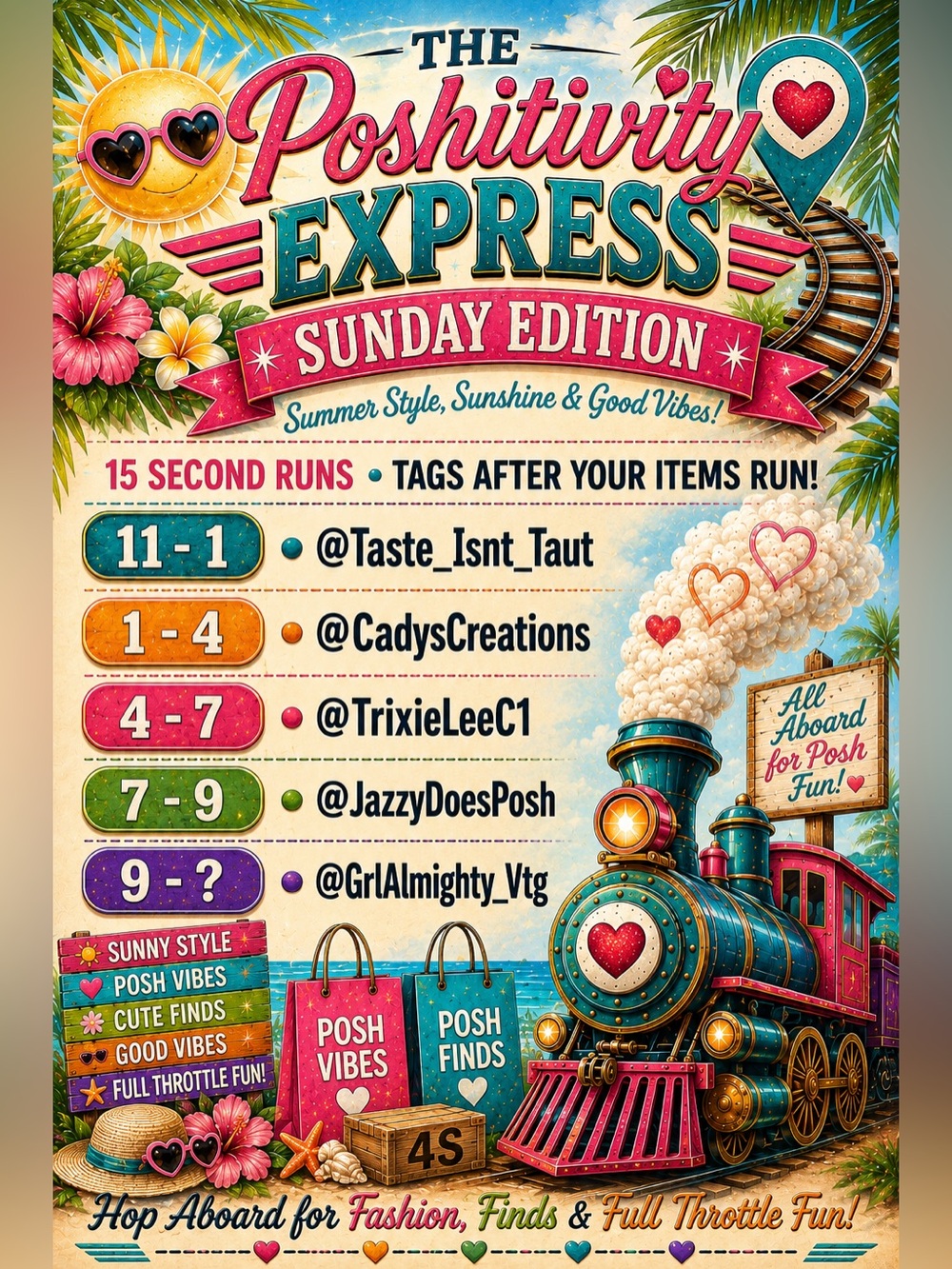Cadyscreations is LIVE with Poshitivity Express